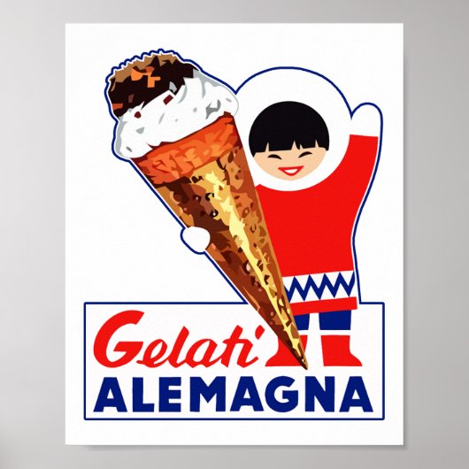 GELATI ALEMAGNA POSTER (Voorkant)