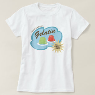 Gelatine in 2-Yummy Flavors Funny Retro Design T-shirt