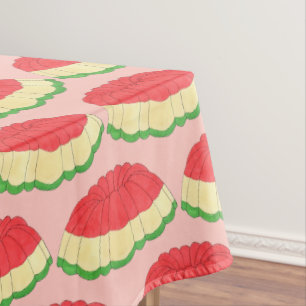 Gelatine Salad  Retro Dinner Party Dessert Tafelkleed