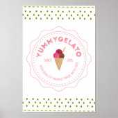 Gelato 20x16-waarde Poster papier (steen) (Voorkant)