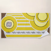 GELATO AL LIMONE-badhanddoek | m3galleryStudio Strandlaken (Voorkant)