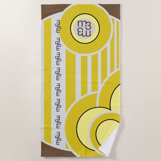 GELATO AL LIMONE-badhanddoek | m3galleryStudio Strandlaken (Voorkant)