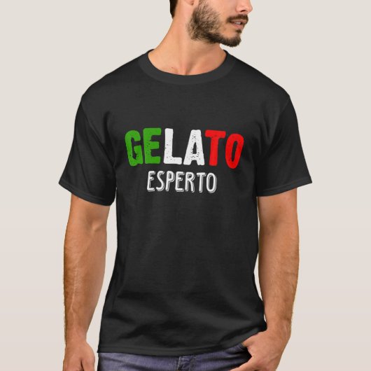 Gelato Esperto Eismanufaktur Ice Cream Seller T-shirt (Voorkant)