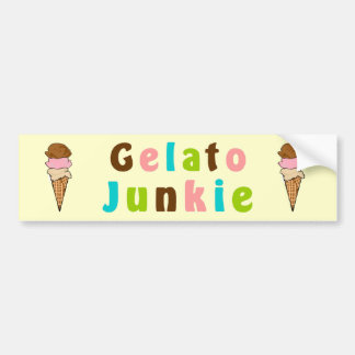 Gelato Junkie Bumpersticker