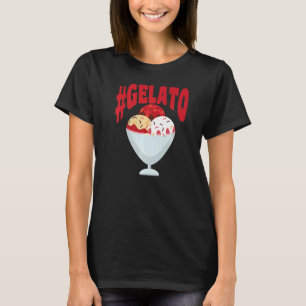 Gelato motief voor ijs t-shirt