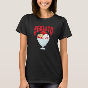 Gelato motief voor ijs t-shirt