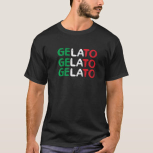 Gelato Retro-woorden van favoriete dessert-icecrea T-shirt