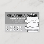 gelato scribble punch card klantenkaartje (Achterkant)