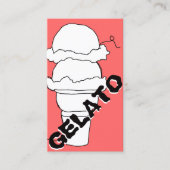 gelato scribble punch card klantenkaartje (Voorkant)