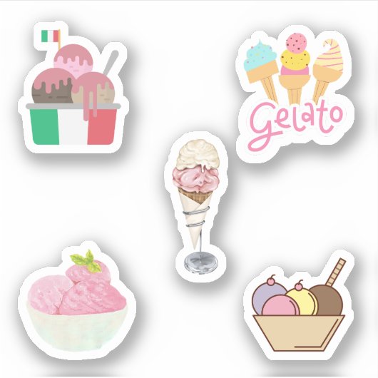 Gelato Stickers (Voorkant)
