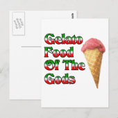 Gelato voedsel van de goden briefkaart (Voorkant / Achterkant)