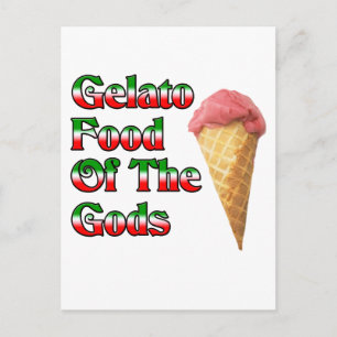 Gelato voedsel van de goden briefkaart