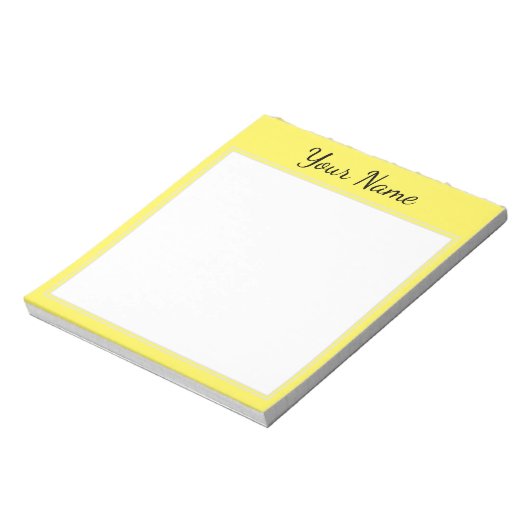 Gelb personalisiert notitieblok (Linkerzijde)