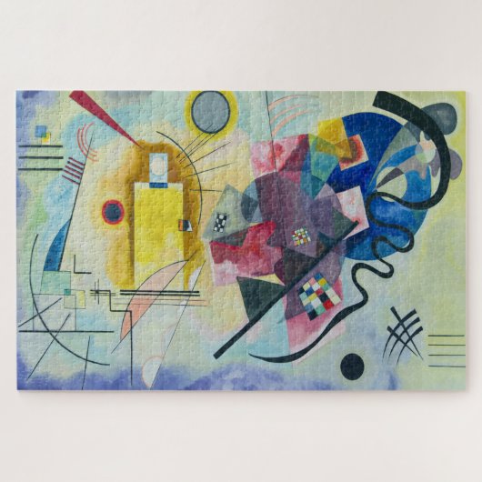 Gelb-rot-blaukunst van Wassily Kandinsky Legpuzzel (Horizontaal)
