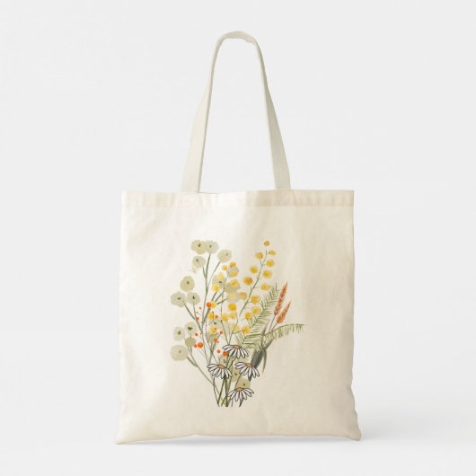 Gelbe Wildblumen Tote Bag (Achterkant)