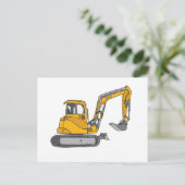 Gelber Bagger Briefkaart (Staand voorkant)