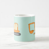 Gelber Bagger Koffiemok (Center)