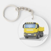 gelber Baustellen LKW Sleutelhanger (Voorkant)