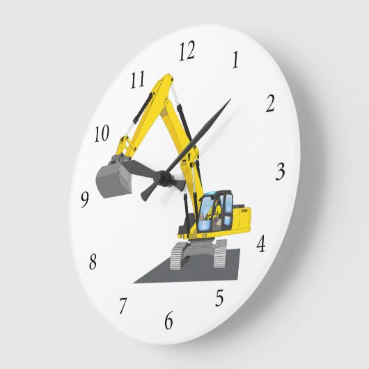gelber Kettenbagger Grote Klok (Hoek)