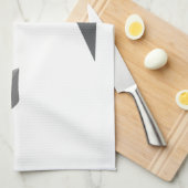 gelber Kettenbagger Theedoek (Quarter Fold)