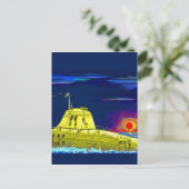 Gelbes Unterseeboot Briefkaart (Staand voorkant)