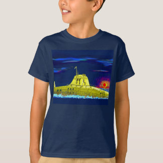 Gelbes Unterseeboot T-shirt