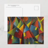 Gelbroter Mond Uber Sturzenden Hausern door Topp Briefkaart (Voorkant / Achterkant)