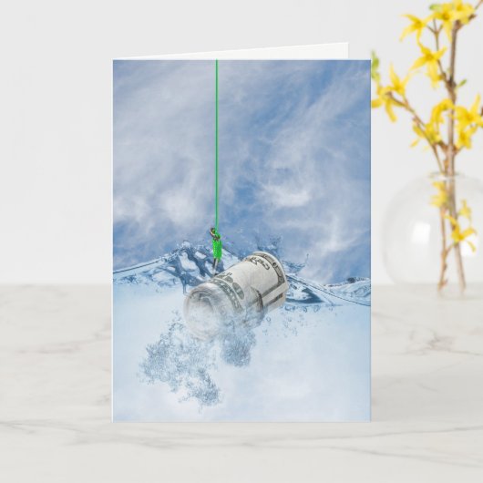 geld aan vishaak kaart (Gele Bloem)