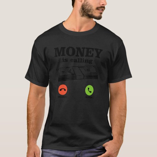 Geld Bel Cash  Zakelijk Geld T-shirt (Voorkant)