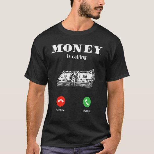 Geld belt contant geld t-shirt (Voorkant)