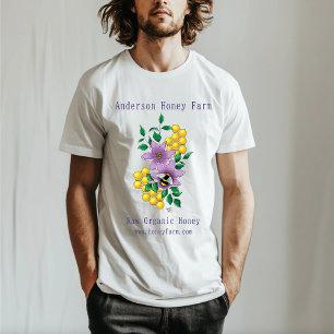 Geld Bijen Boerderij Gele Lavendel T-shirt