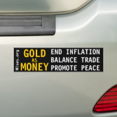 GELD BUMPERSTICKER (Op auto)