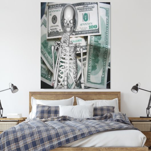 Geld Canvas Afdruk (Insitu (Slaapkamer))