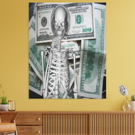 Geld Canvas Afdruk (Insitu (Woonkamer))