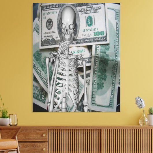 Geld Canvas Afdruk (Insitu (Woonkamer))