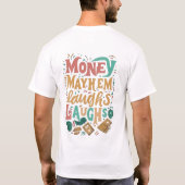 Geld chaos lacht. t-shirt (Achterkant)