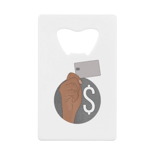 Geld Creditkaart Flessenopener (Voorkant)