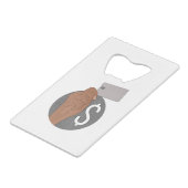 Geld Creditkaart Flessenopener (Achterkant Gekanteld)