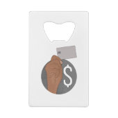 Geld Creditkaart Flessenopener (Achterkant)