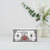 Geld De wortel van al het kwaad Visitekaartje (Staand voorkant)