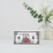 Geld De wortel van al het kwaad Visitekaartje (Staand voorkant)