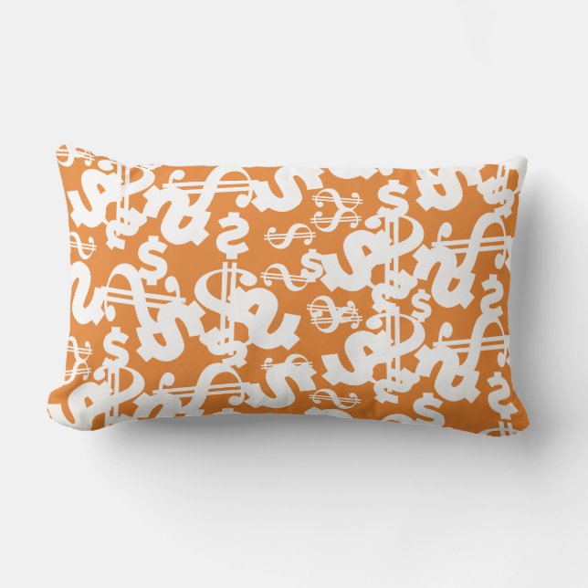 Geld Dollar Patroon Worp Kussen Cushion (Voorkant)
