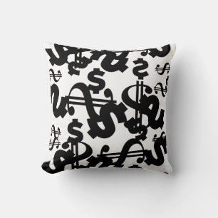 Geld Dollar Patroon Worp Kussen Cushion