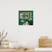 GELD - DOLLAR WAARDE DROWING POSTER (Keuken)