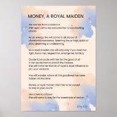 Geld, een Inspirerend gedicht van Royal Maiden Poster (Voorkant)