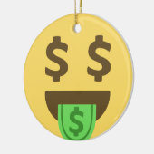 Geld en contant geld Emoji Keramisch Ornament (Links)