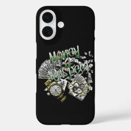 Geld en respect - Urban Streetwear Design iPhone 16 Hoesje