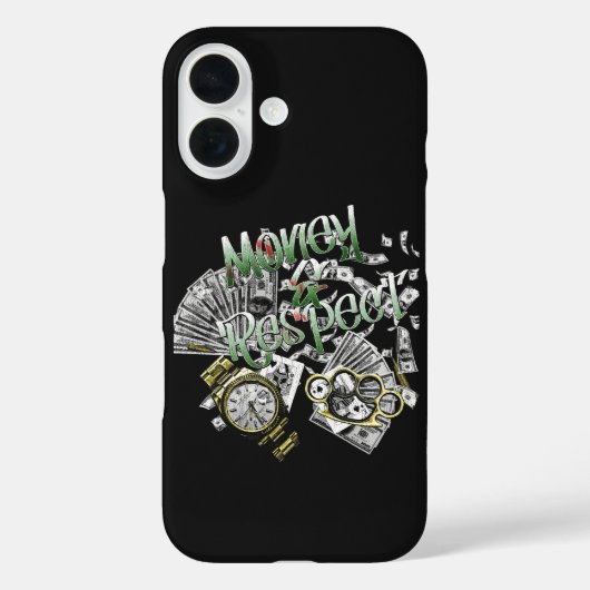 Geld en respect - Urban Streetwear Design Case-Mate iPhone Case (Achterkant)
