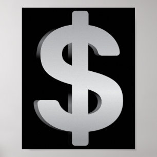 Geld en valuta poster