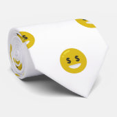 geld eye emoji mensdon mannen necktie stropdas (Opgerold)